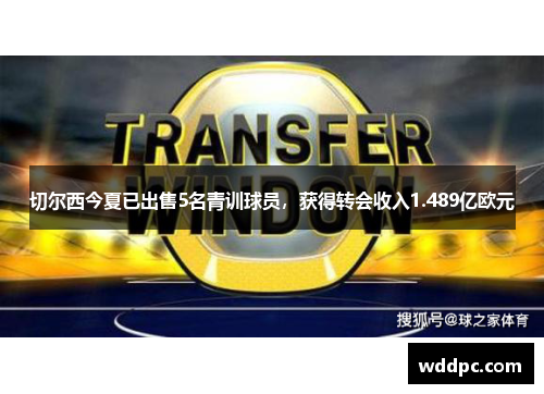 切尔西今夏已出售5名青训球员，获得转会收入1.489亿欧元